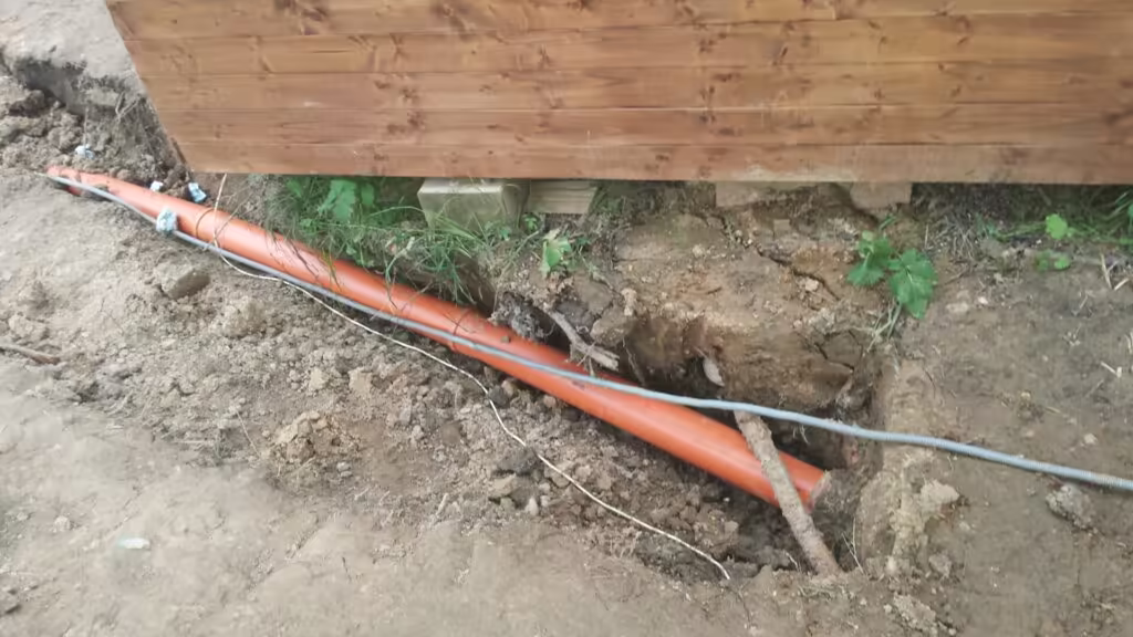 Dodržujte sklon potrubí