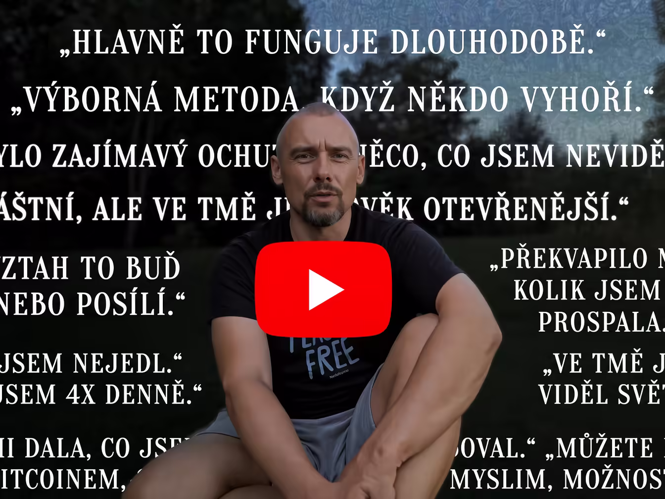Náhled videa s ohlasy účastníků pobytu ve tmě